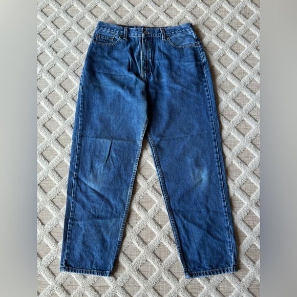 Vintage 90’s Levi’s 560 Loose Fit Straight Leg Blue Denim Jeans Size 14 MIS S - Picture 9 of 16